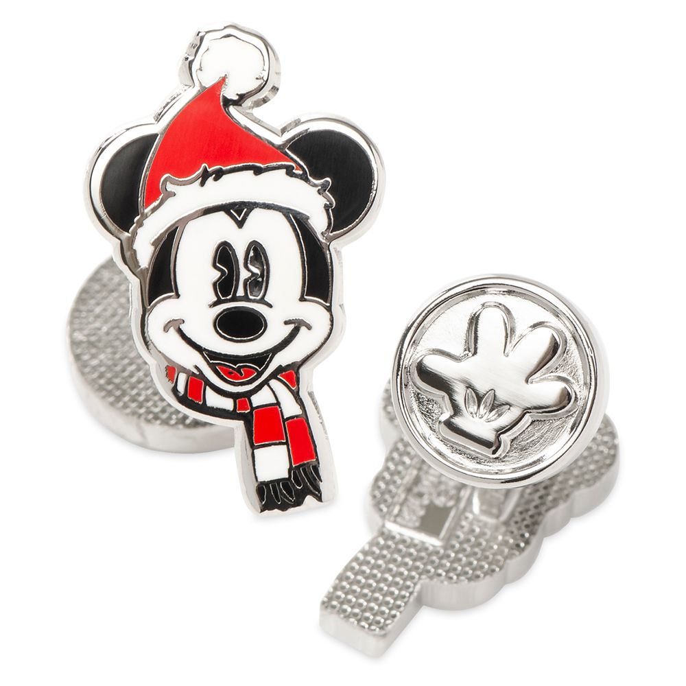 Santa Mickey Mouse Cufflinks is available online for purchase