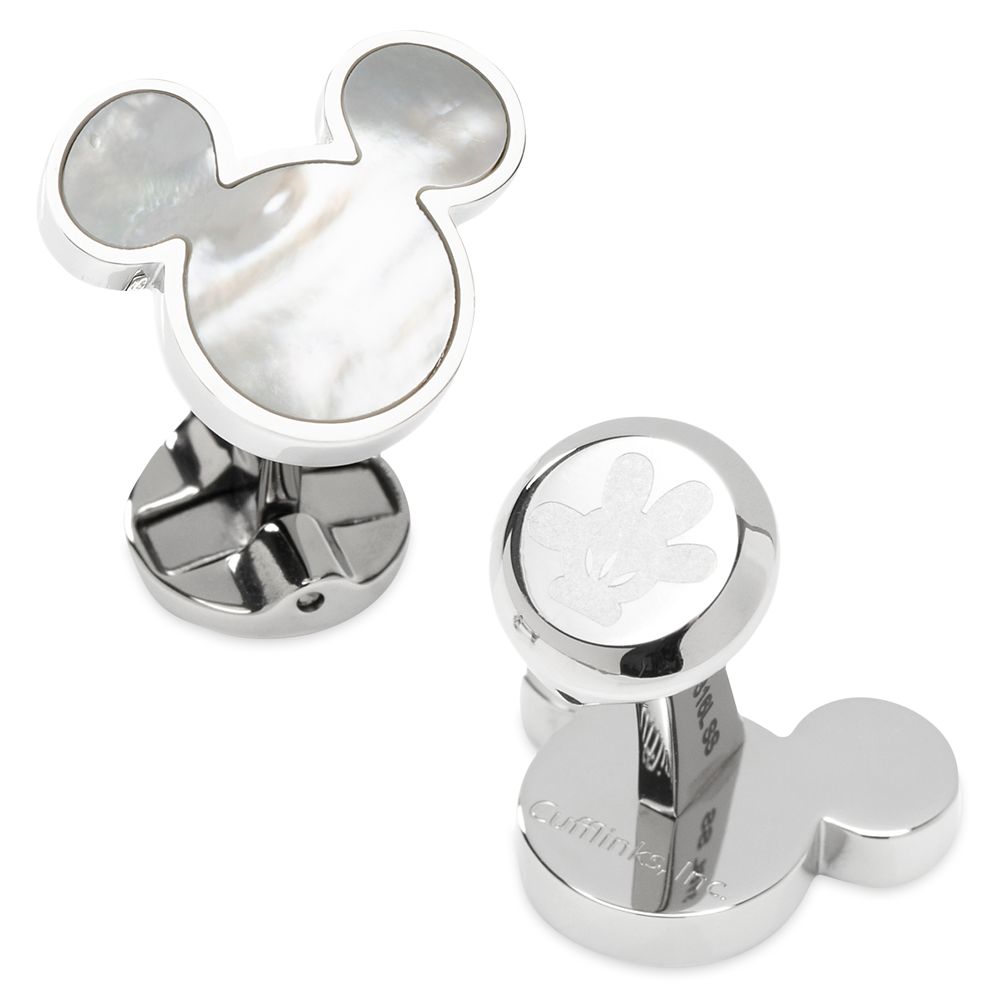 Mickey Mouse Icon Mother of Pearl Cufflinks Official shopDisney