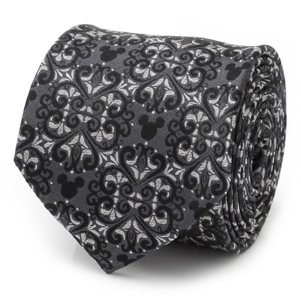 Mickey Mouse Icon Filigree Silk Tie for Adults