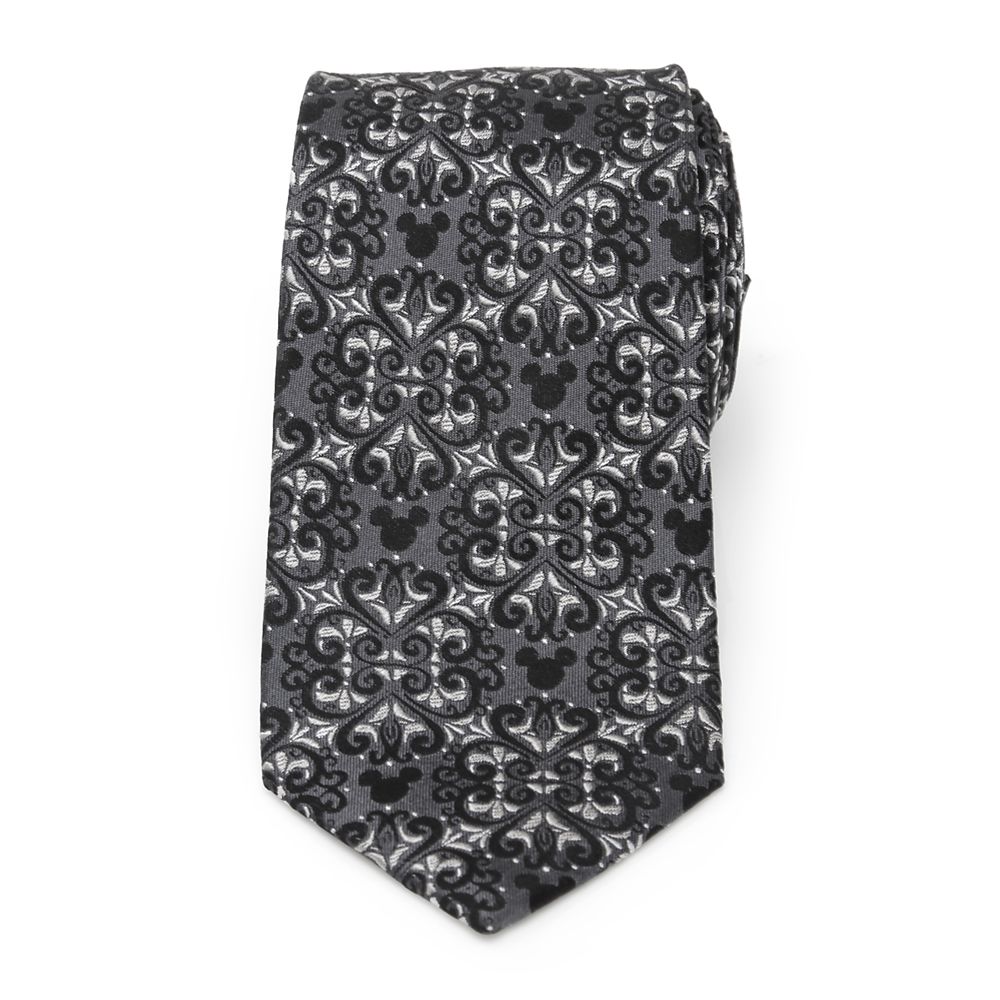 Mickey Mouse Icon Filigree Silk Tie for Adults