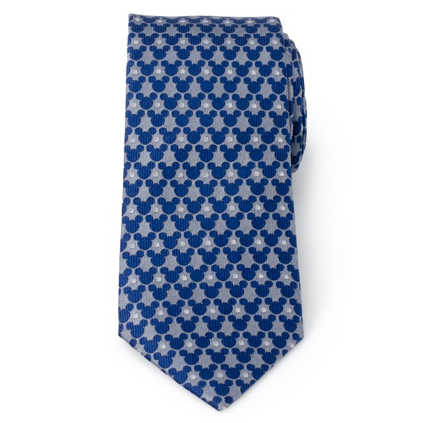 Mickey Mouse Icon Dot Silk Tie for Adults