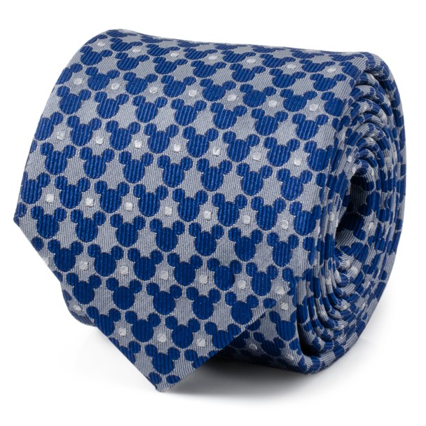 Mickey Mouse Icon Dot Silk Tie for Adults