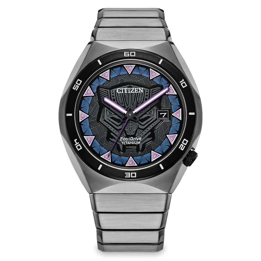 Black Panther Super Titanium Eco-Drive Watch for Adults by Citizen Official shopDisney