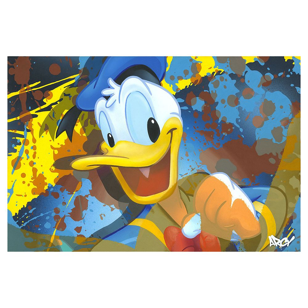 ''Donald Duck'' Giclee on Canvas by ARCY – Limited Edition