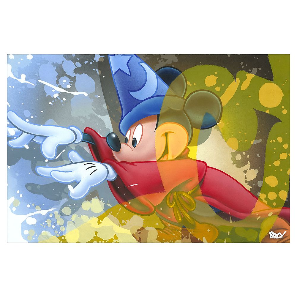 Mickey Sorcerer Giclee on Canvas by ARCY  Limited Edition Official shopDisney
