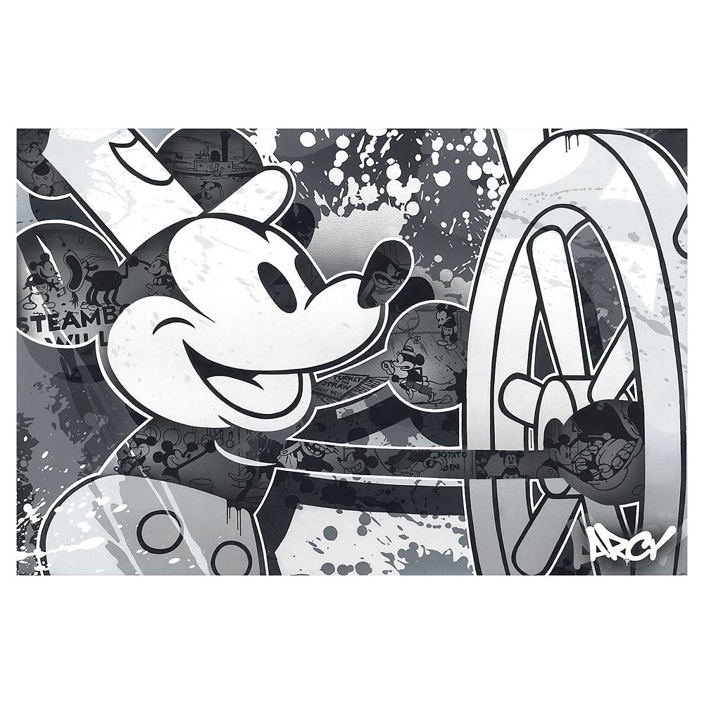Steamboat Willie Giclee on Canvas by ARCY  Limited Edition Official shopDisney