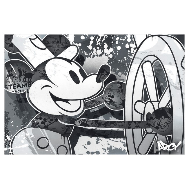 ''Steamboat Willie'' Giclee on Canvas by ARCY – Limited Edition