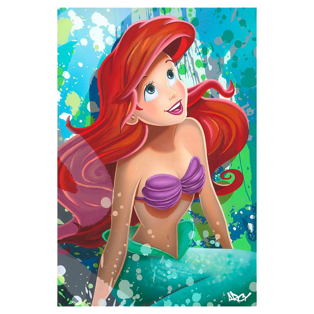 The Little Mermaid Giclee on Canvas by ARCY  Limited Edition Official shopDisney
