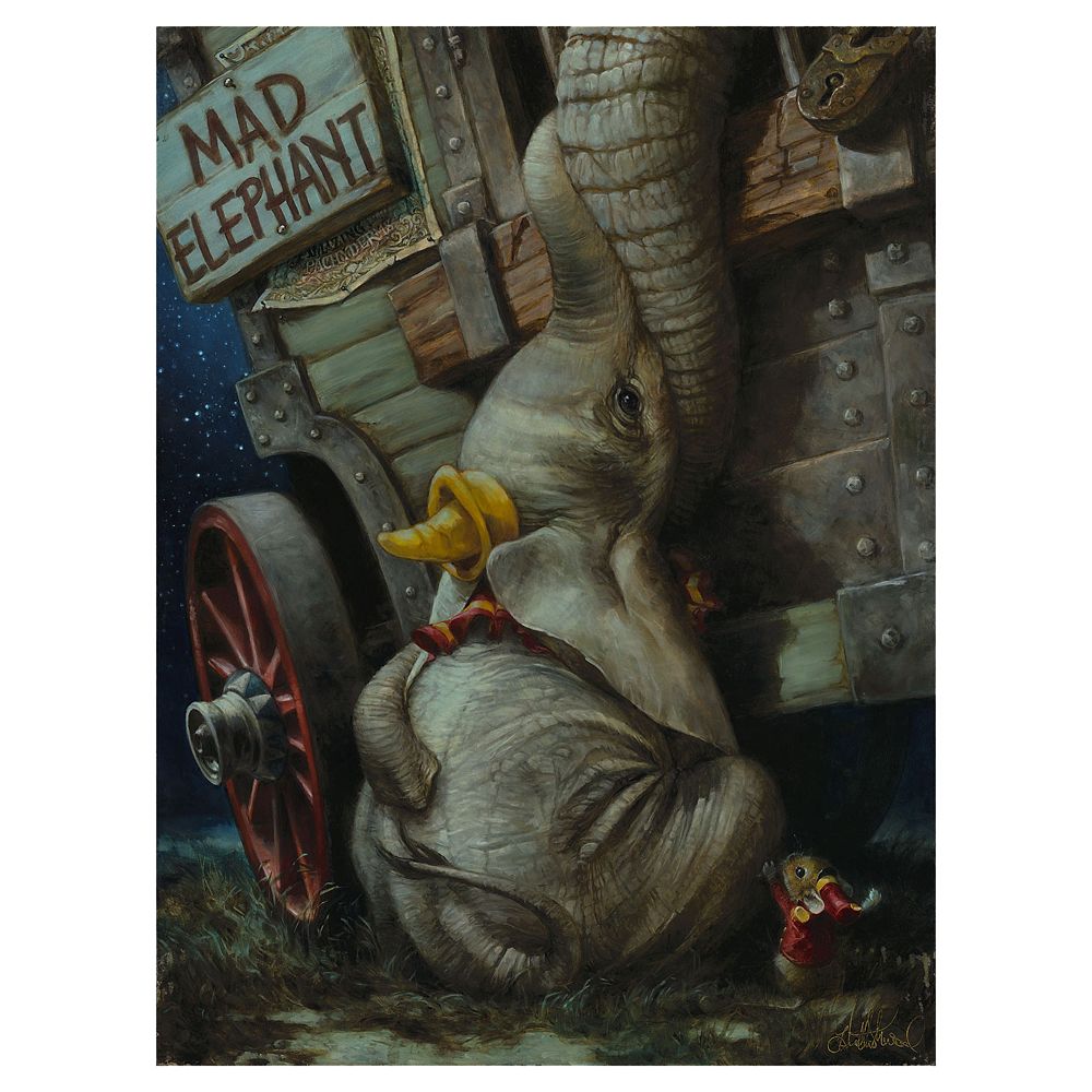 Dumbo Baby of Mine Giclee on Canvas by Heather Edwards  Limited Edition Official shopDisney