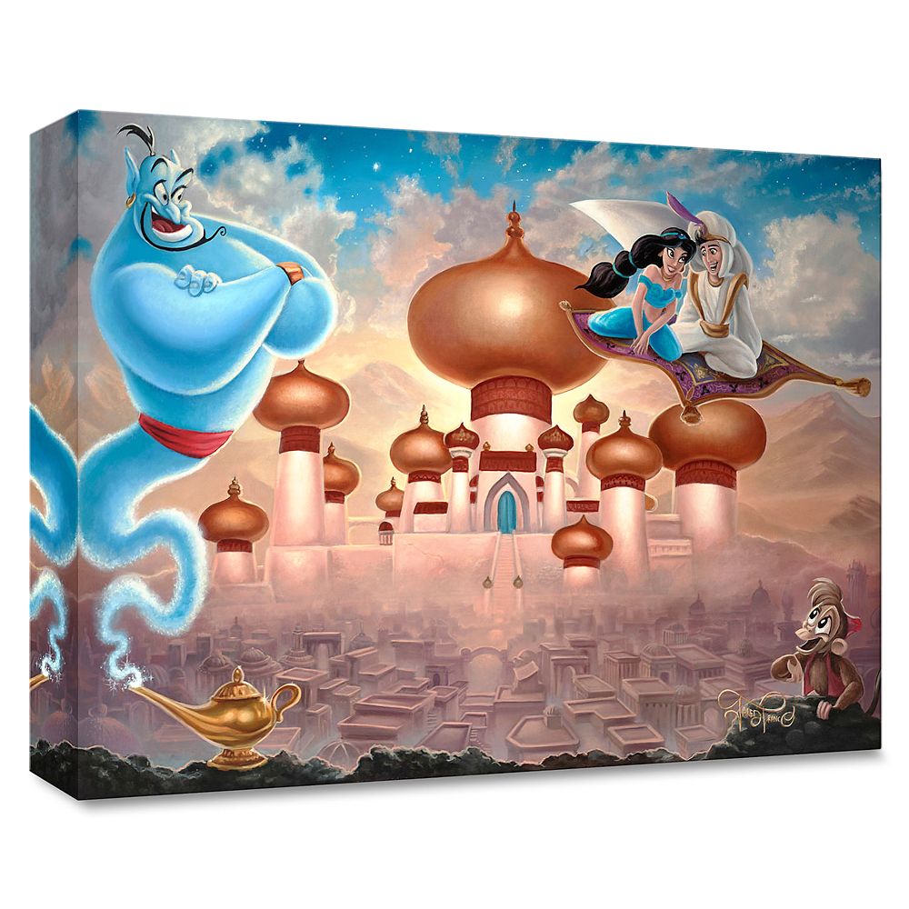 Aladdin A Whole New World Giclee On Canvas By Jared Franco Limited Edition Shopdisney