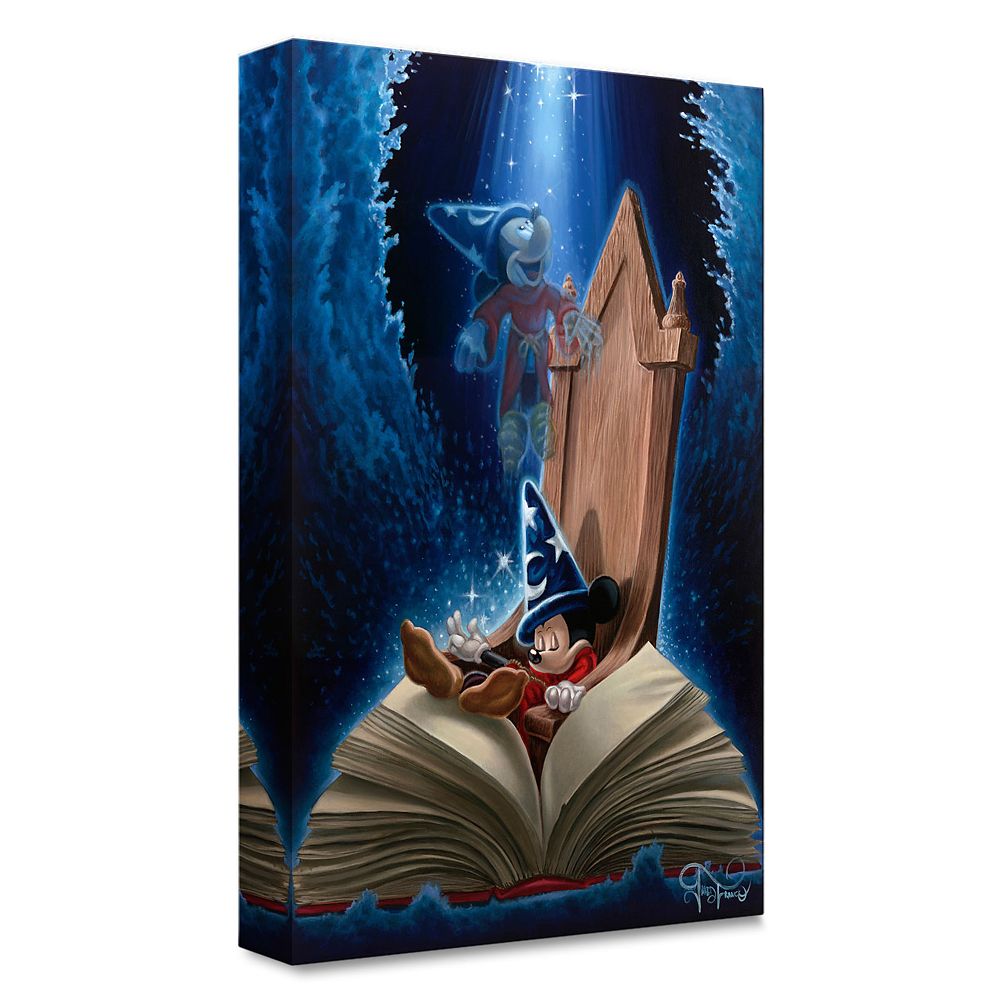 Sorcerer Mickey Mouse ''Dreaming of Sorcery'' Giclee on Canvas by Jared Franco – Limited Edition