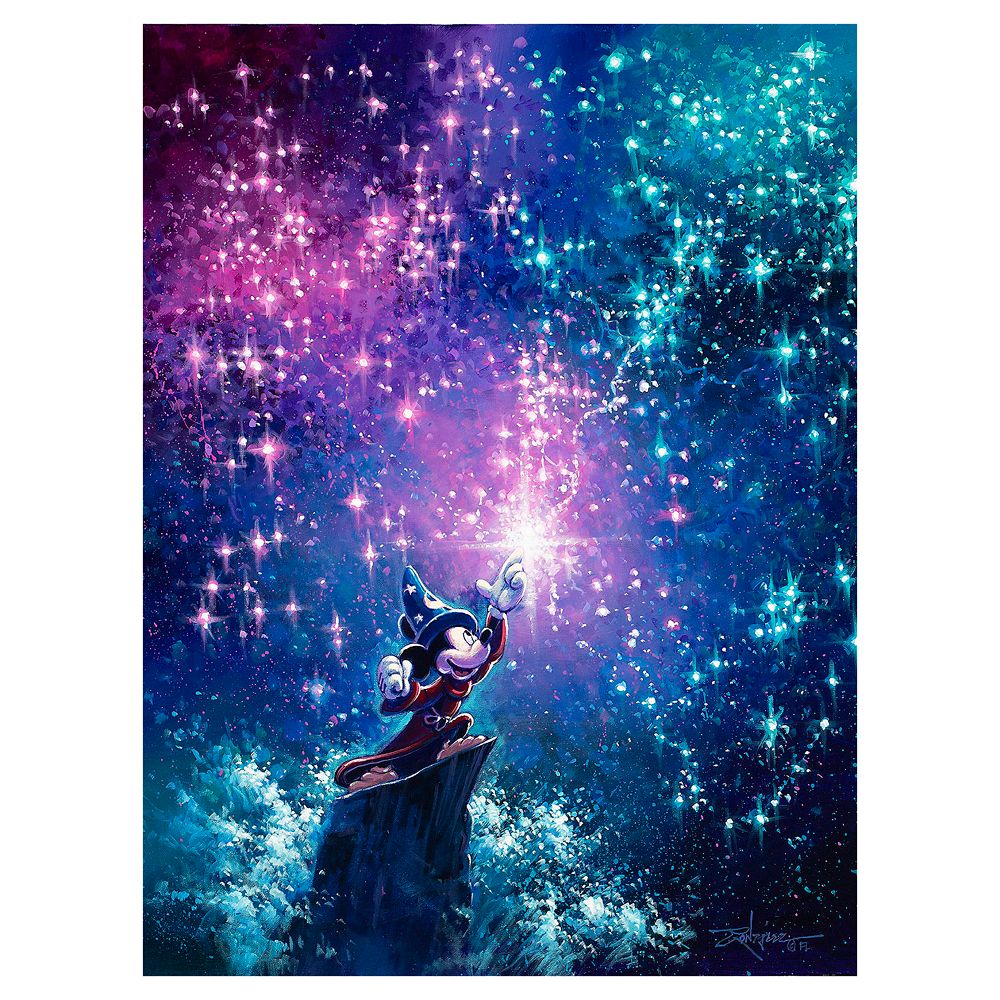 ”Sorcerer Mickey” Gallery Wrapped Canvas by Rodel Gonzalez – Limited Edition is now out