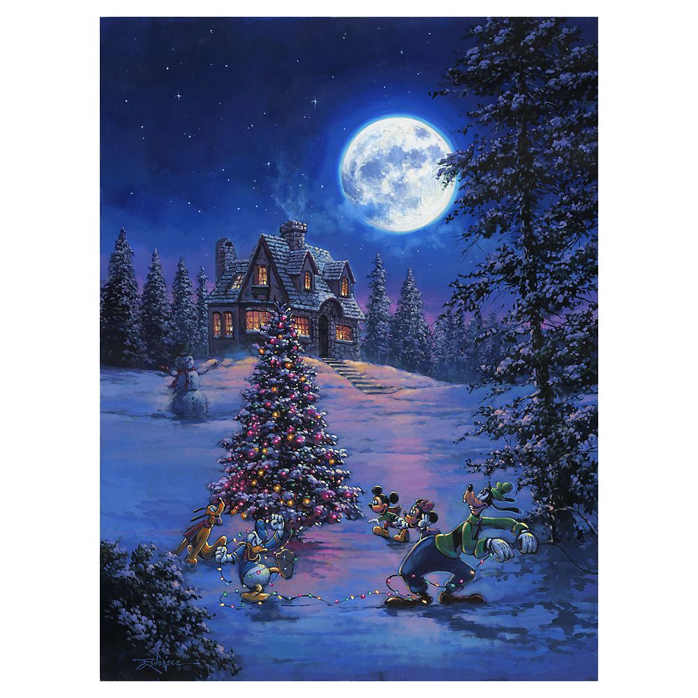 Disney Winter Lights Gallery Wrapped Canvas by Rodel Gonzalez ? Limited Edition