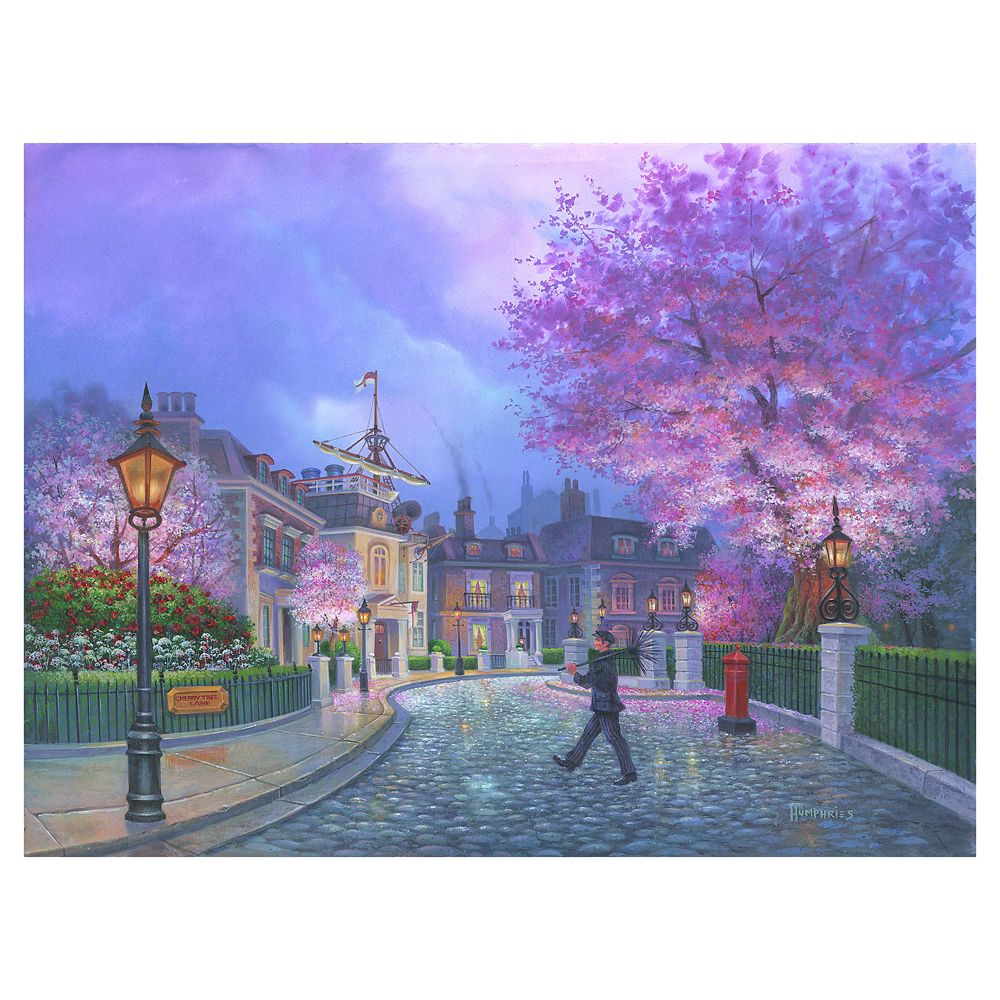 Cherry Tree Lane Gallery Wrapped Canvas by Michael Humphries  Limited Edition Official shopDisney