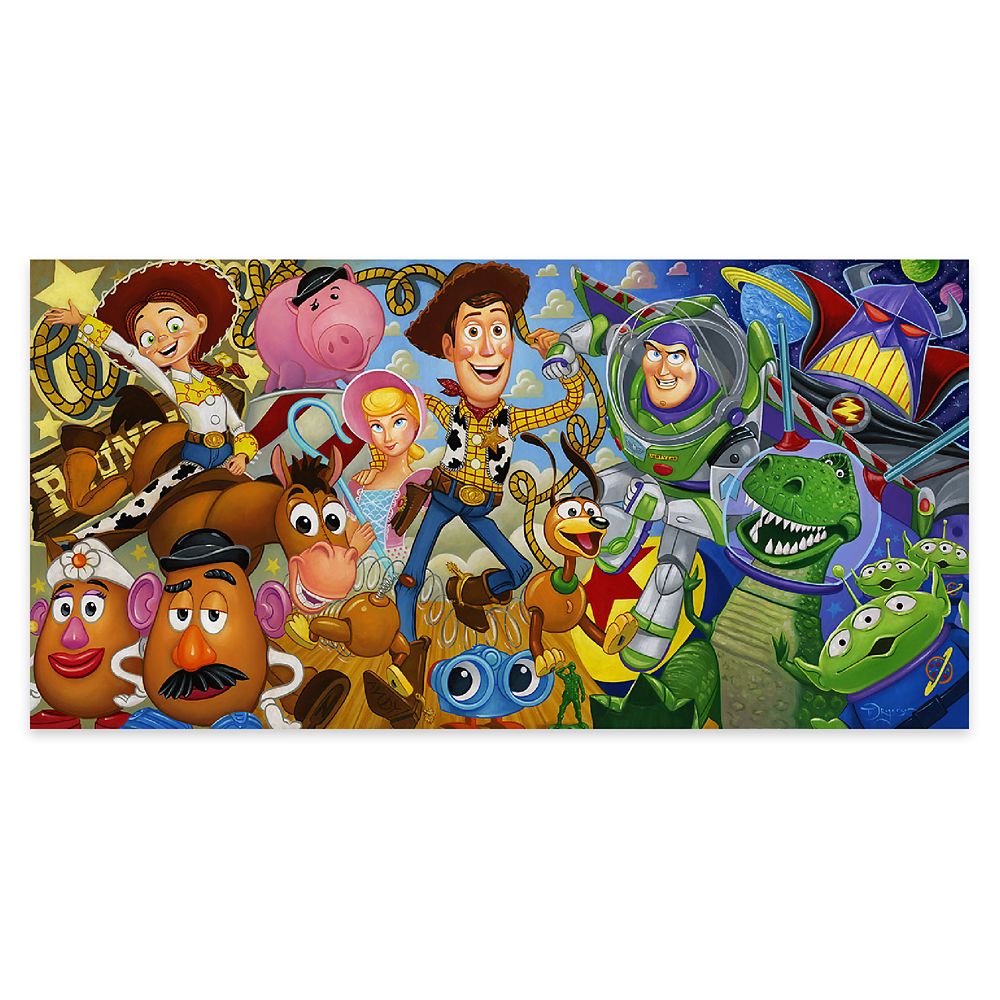 Cast of Toys Gallery Wrapped Canvas by Tim Rogerson  Limited Edition Official shopDisney