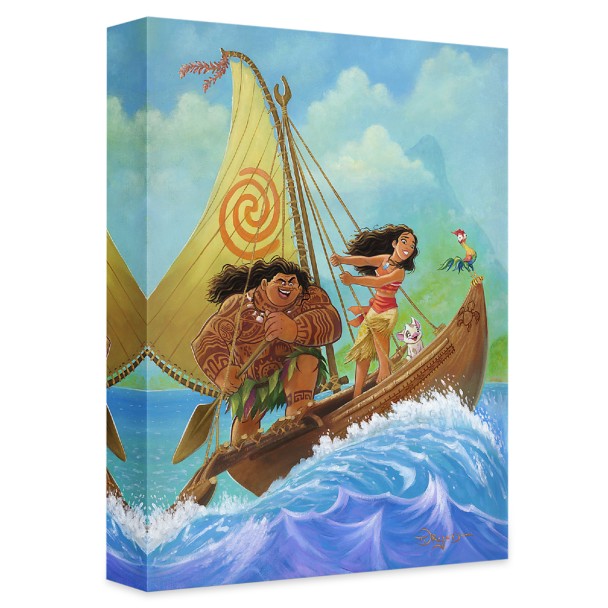 ''Moana Knows the Way'' Gallery Wrapped Canvas by Tim Rogerson – Limited Edition