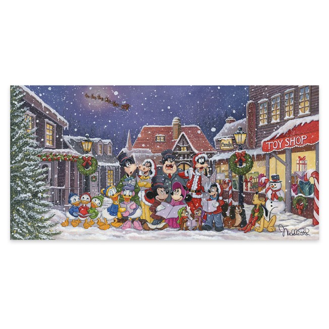 ''A Snowy Christmas Carol'' Gallery Wrapped Canvas by Michelle St.Laurent – Limited Edition