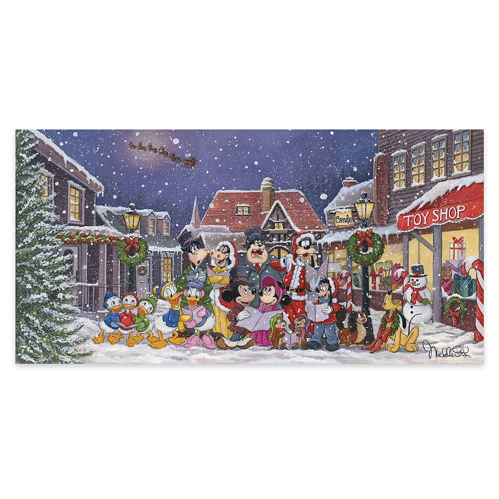 Disney A Snowy Christmas Carol Gallery Wrapped Canvas by Michelle St.Laurent ? Limited Edition