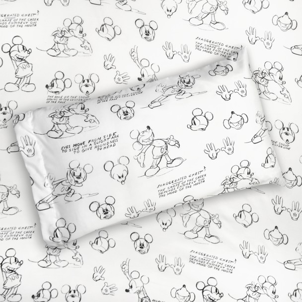 Mickey Mouse Sketch Art Sheet Set – Twin / Full / Queen