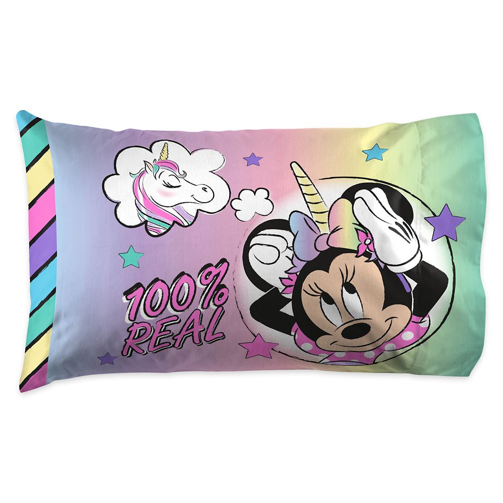 walking minnie mouse with unicorn
