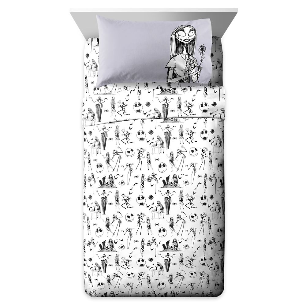 Jack Skellington and Sally Sheet Set Twin / Full / Queen – The Nightmare Before Christmas