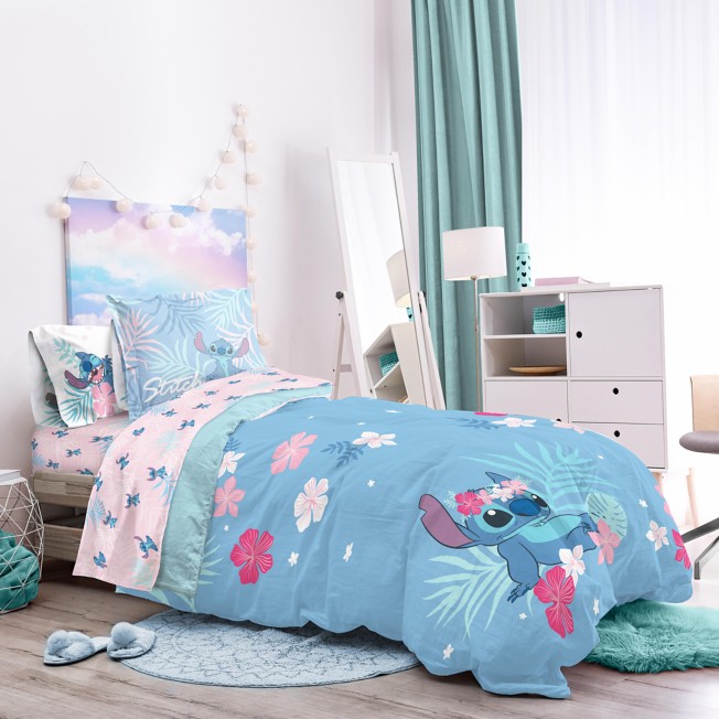 Lilo Stitch Comforter Set Twin Full, Pink Twin Bed Comforter Set