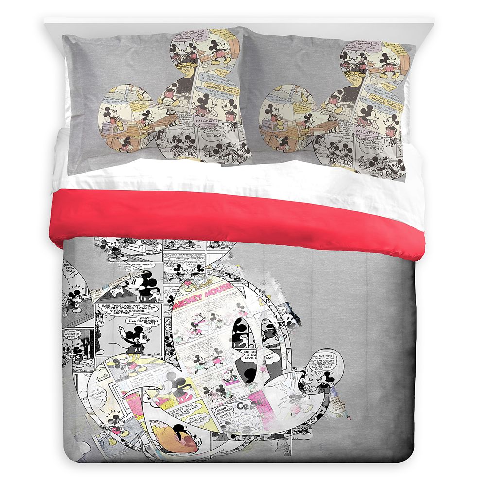 Mickey Mouse Oh Gosh! Comforter and Sham Set  Twin / Full / Queen Official shopDisney