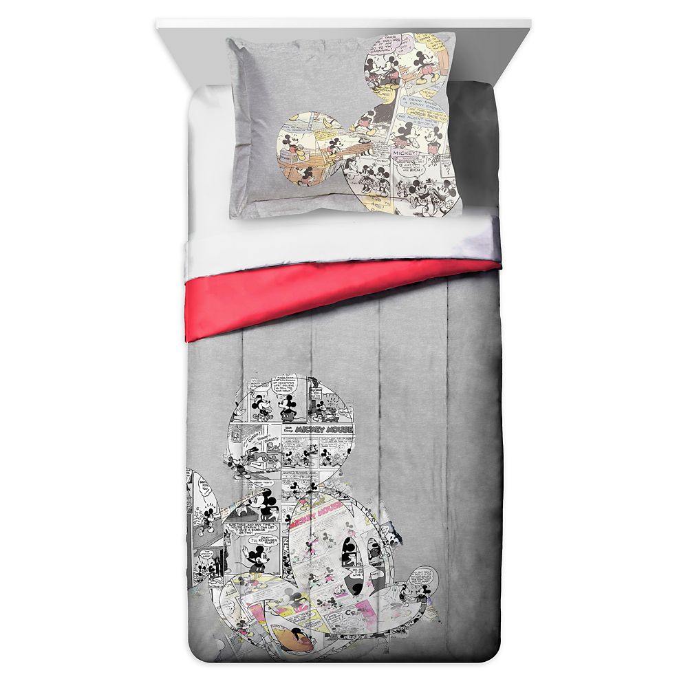 Mickey Mouse ''Oh Gosh!'' Comforter and Sham Set – Twin / Full / Queen