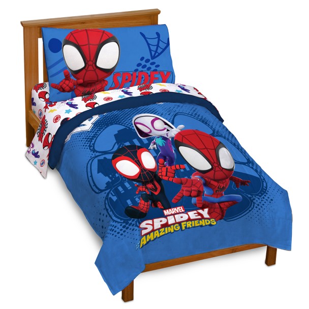  Expressions Marvel Spidey & His Amazing Friends Toddler Bedding  Set (3 Piece Set, Fits Standard Crib Mattress) Includes Microfiber  Reversible Comforter, Fitted Sheet, Pillowcase for Kids : Baby