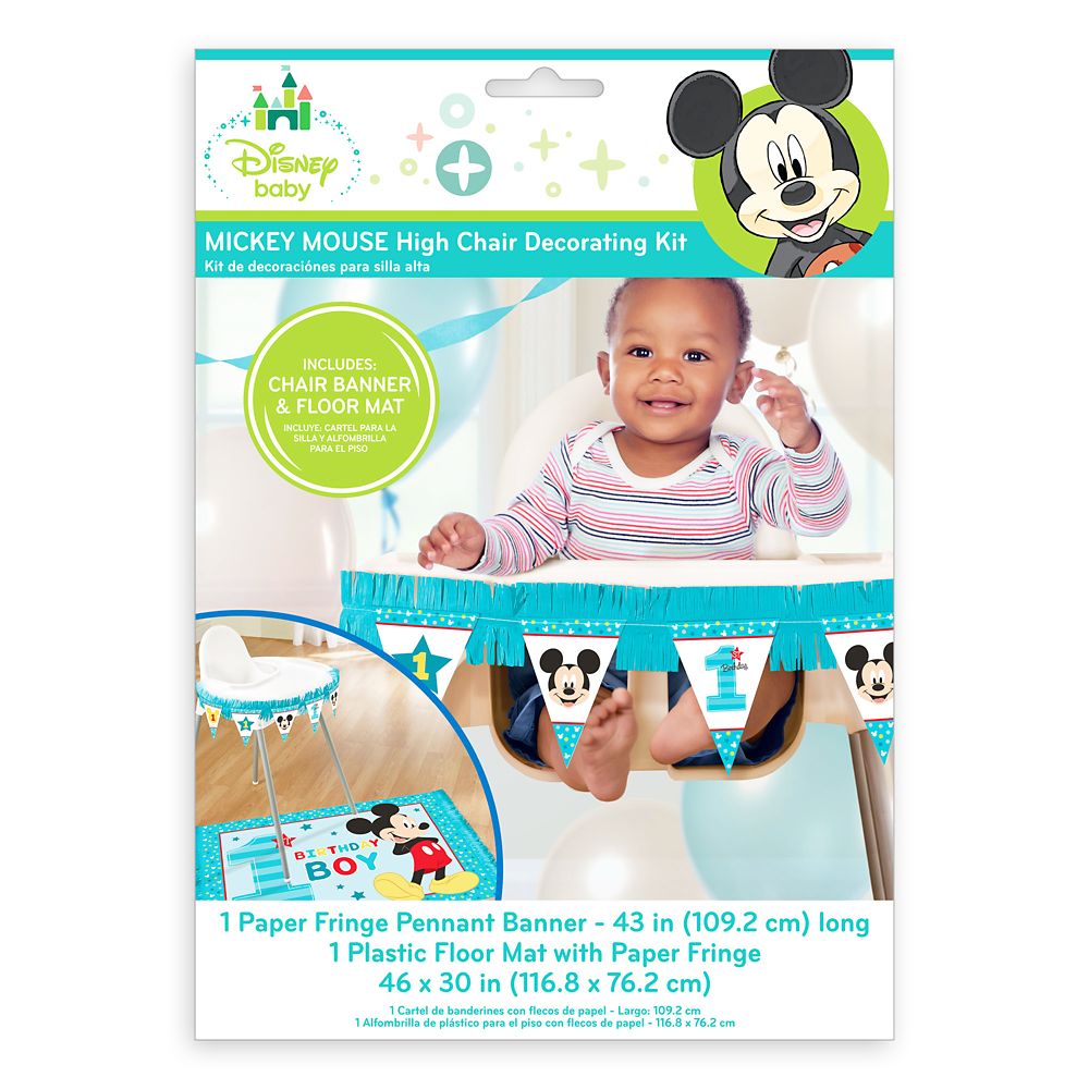 Mickey Mouse 1st Birthday High Chair Decorating Kit Shopdisney