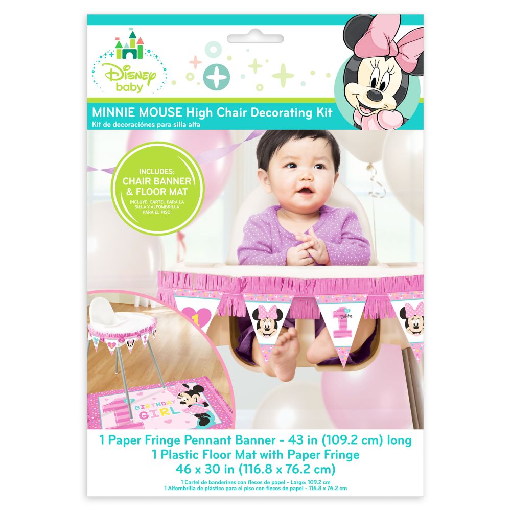 Minnie Mouse 1st Birthday High Chair Decorating Kit Shopdisney