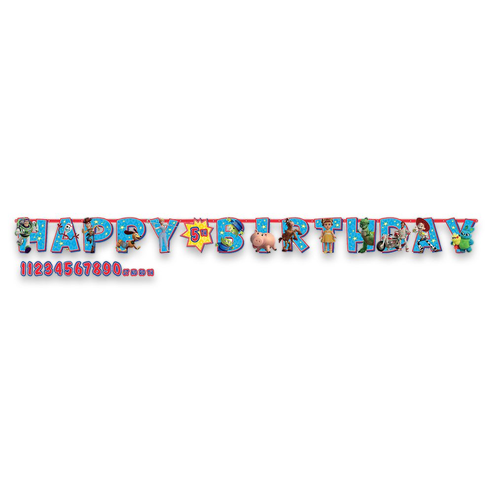 Toy Story 4 Birthday Banner Shopdisney