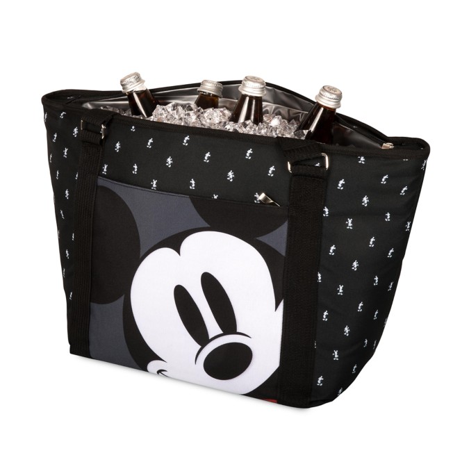 NWOT Disney Mickey Mouse  Lunch Box Tote Insulated Thermal Cooler Bag Black Grey 