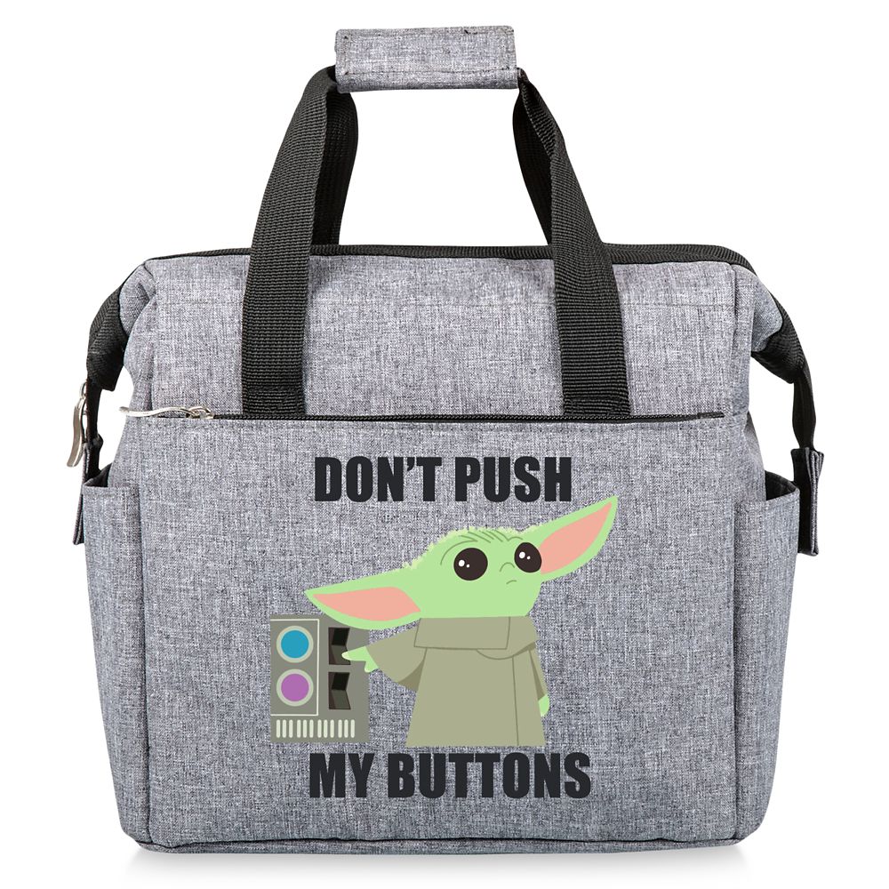 The Child Dont Push My Buttons On the Go Lunch Cooler  Star Wars: The Mandalorian  Gray Official shopDisney