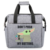 The Child ''Don't Push My Buttons'' On the Go Lunch Cooler – Star Wars: The Mandalorian – Gray
