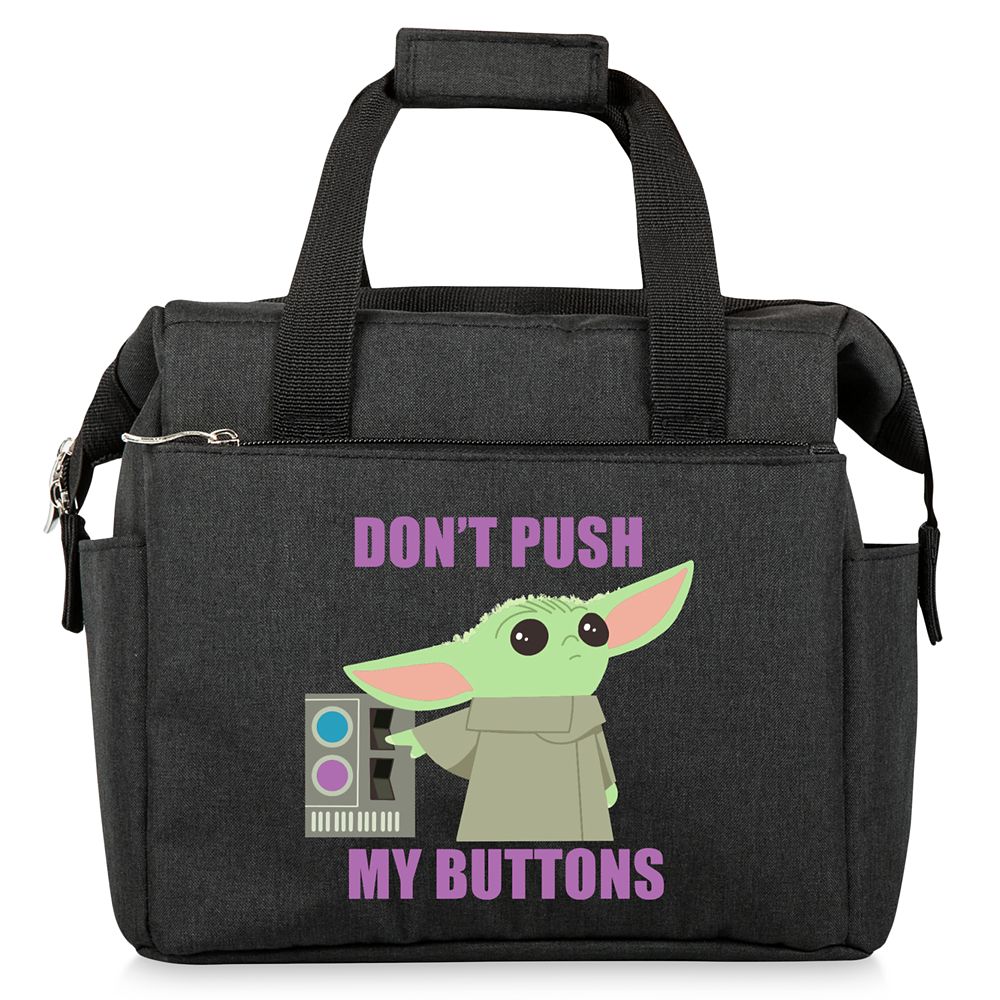 The Child Dont Push My Buttons On the Go Lunch Cooler  Star Wars: The Mandalorian  Black Official shopDisney