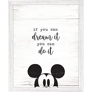 Mickey Mouse Framed ''Dream It'' Wall Decor