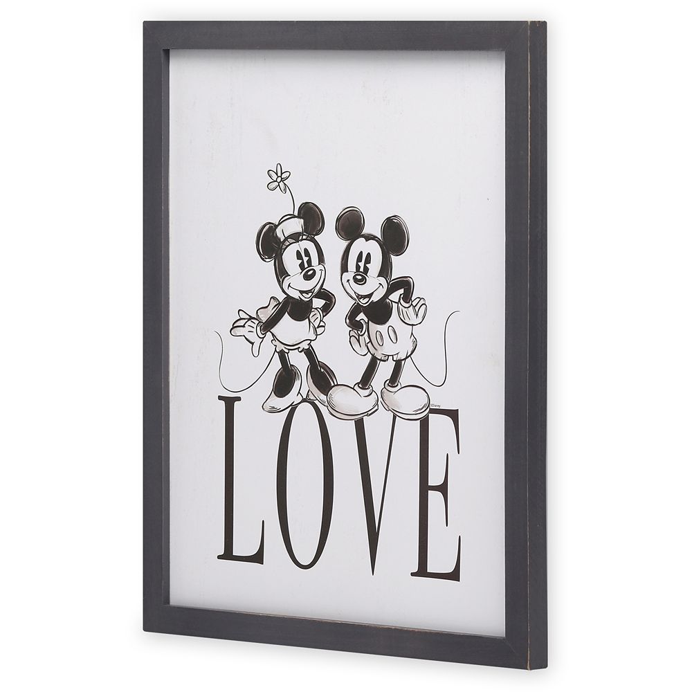Mickey and Minnie Mouse ''Love'' Wall Decor shopDisney