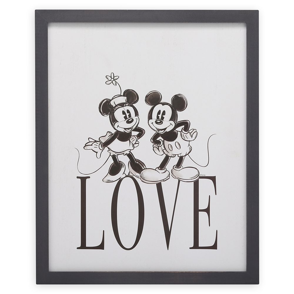 Disney Mickey and Minnie Mouse Love Wall Decor