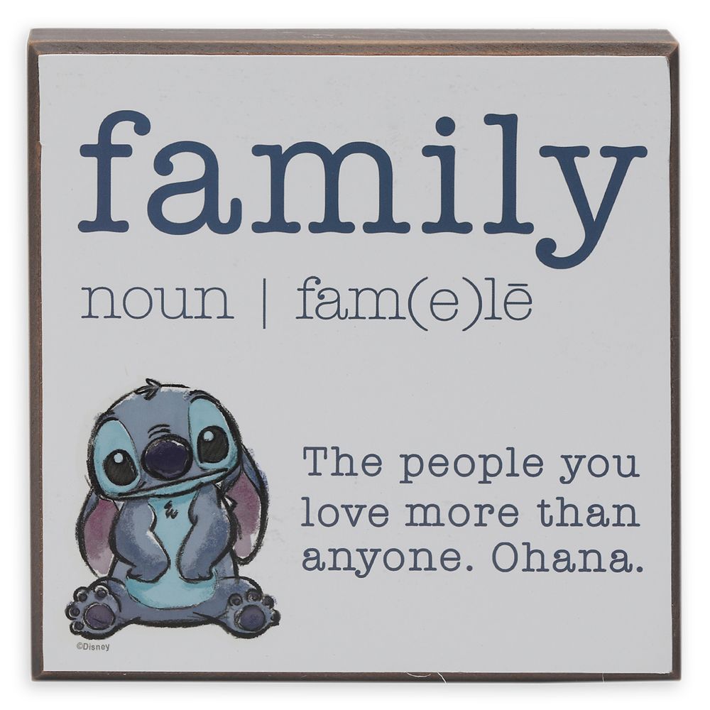 Stitch ''Family'' Wall Dcor Official shopDisney