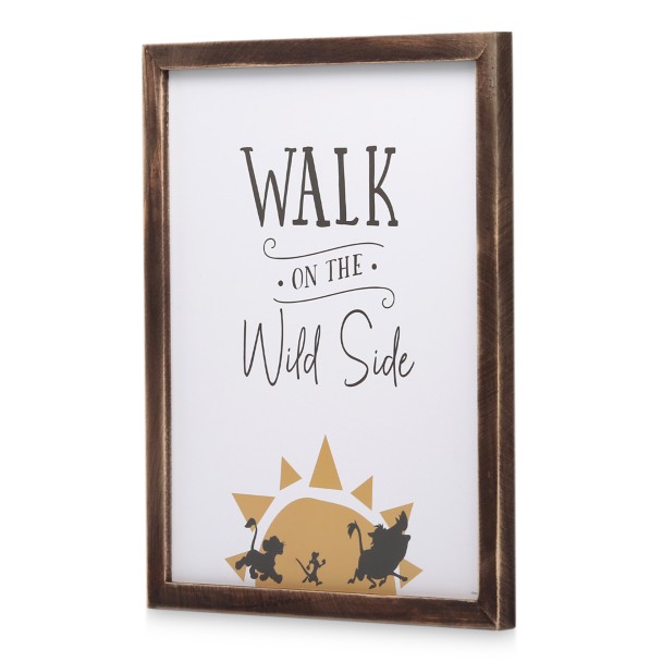 The Lion King Framed Wood Wall Décor – ''Walk on the Wild Side''