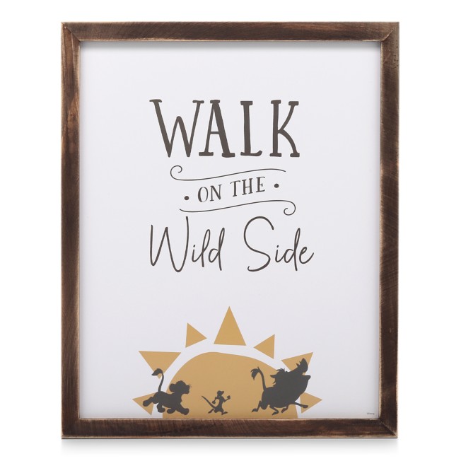 The Lion King Framed Wood Wall Décor – ''Walk on the Wild Side''