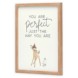 Bambi Framed Wood Wall Décor – ''You Are Perfect''