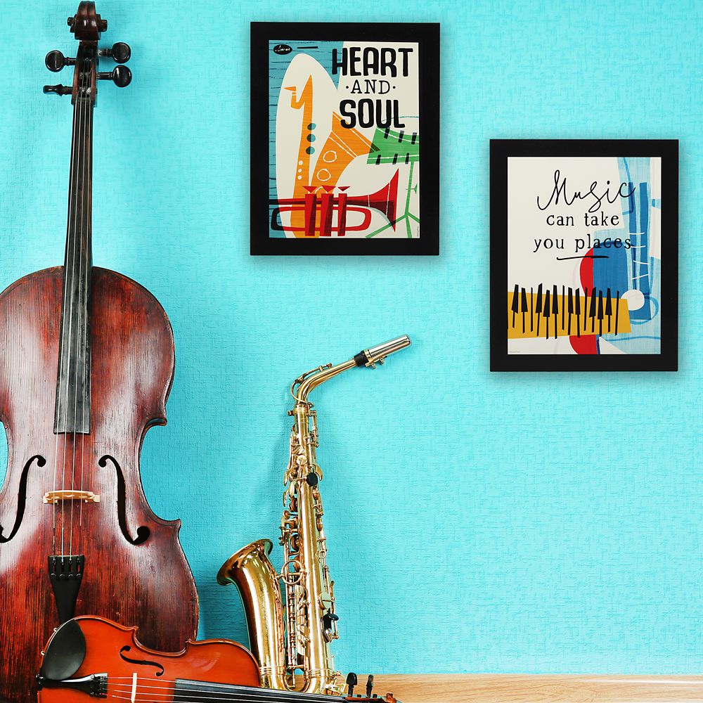 ''Music Can Take You Places'' Flat Wood Wall Art – Soul