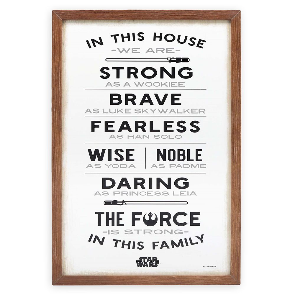 Star Wars Family Framed Wall Art Official shopDisney