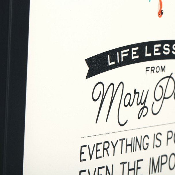 Mary Poppins ''Life Lessons'' Framed Wood Wall Décor