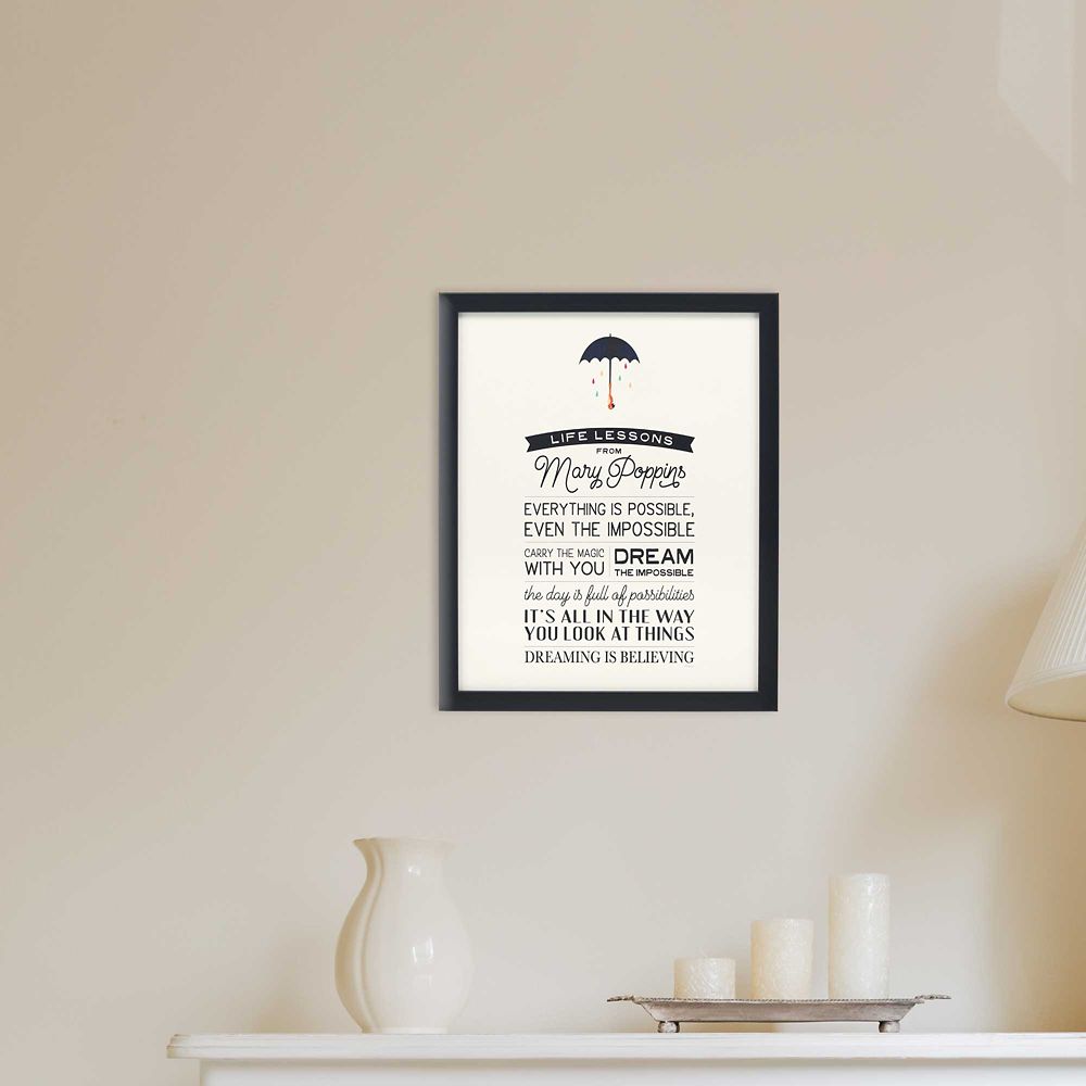 Mary Poppins ''Life Lessons'' Framed Wood Wall D&eacute;cor