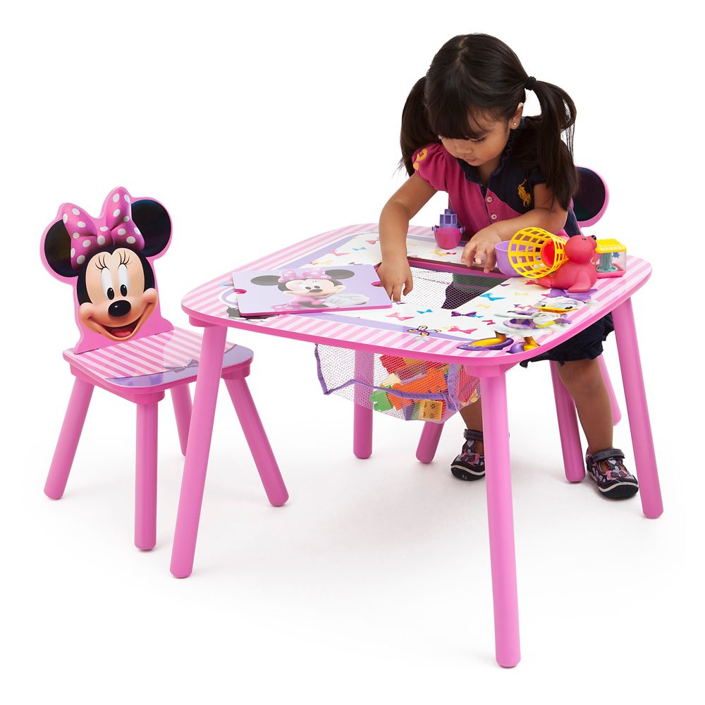 Minnie Mouse Table And Chair Set With Storage