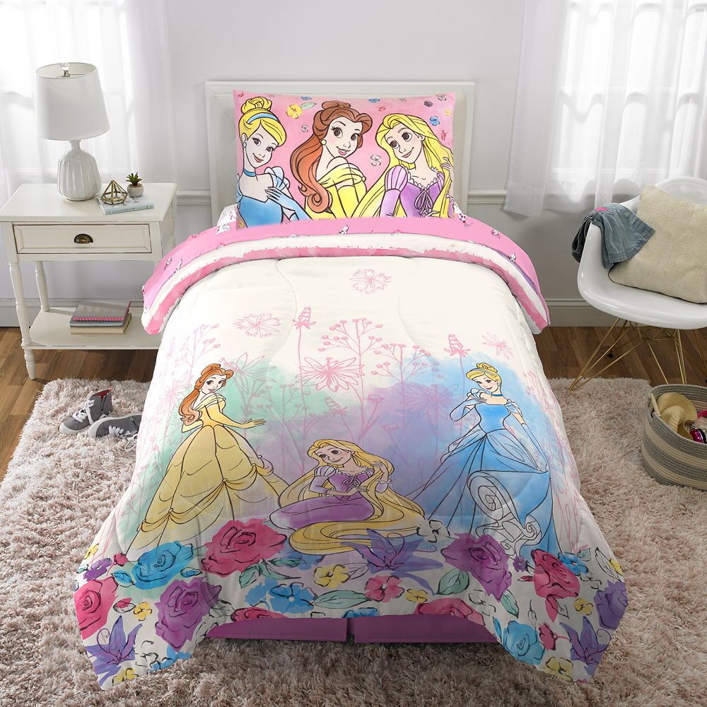 Disney Princess Comforter and Sham Set – Twin / Full