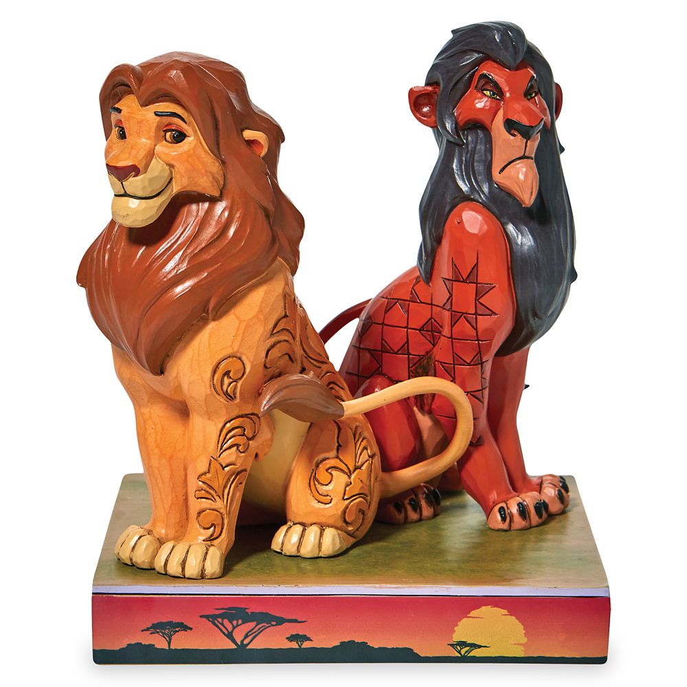 Simba and Scar Proud and Petulant Figure by Jim Shore  The Lion King Official shopDisney
